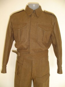 Reproduction battledress. Photo: Richard Knight, Khaki on Campaign